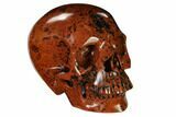 Realistic, Polished Mahogany Obsidian Skull #151186-1